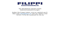 Desktop Screenshot of filippi.de