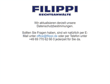 Tablet Screenshot of filippi.de